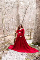 Maternity Collection - Red Dress Amazon - Brittany Lynn Imagery LLC - STL St Louis MO Wedding Portrait Photographer -1