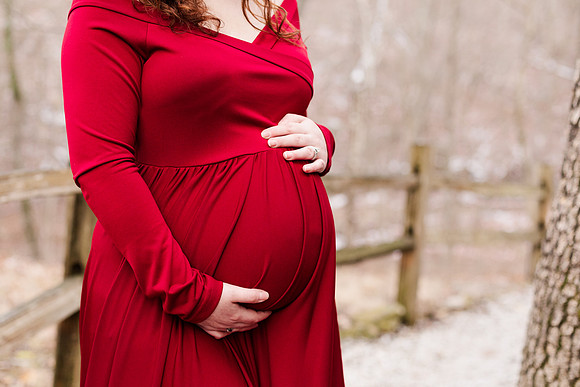Maternity Collection - Red Dress Amazon - Brittany Lynn Imagery LLC - STL St Louis MO Wedding Portrait Photographer -3