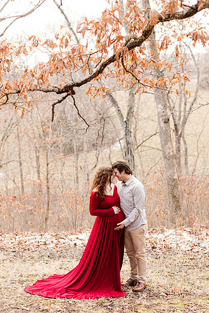 Maternity Collection - Red Dress Amazon - Brittany Lynn Imagery LLC - STL St Louis MO Wedding Portrait Photographer -4