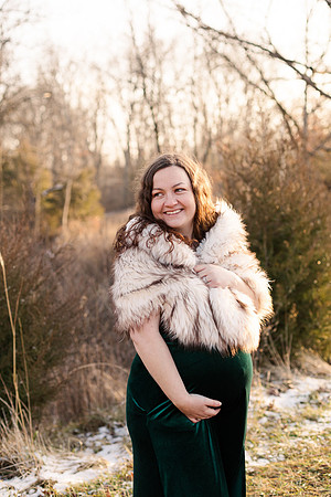 Maternity Collection - Red Dress Amazon - Brittany Lynn Imagery LLC - STL St Louis MO Wedding Portrait Photographer -15