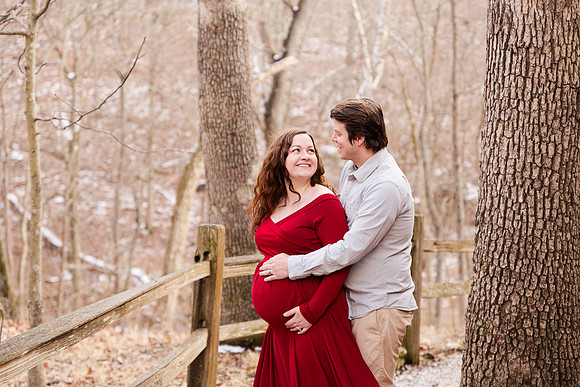 Maternity Collection - Red Dress Amazon - Brittany Lynn Imagery LLC - STL St Louis MO Wedding Portrait Photographer -24
