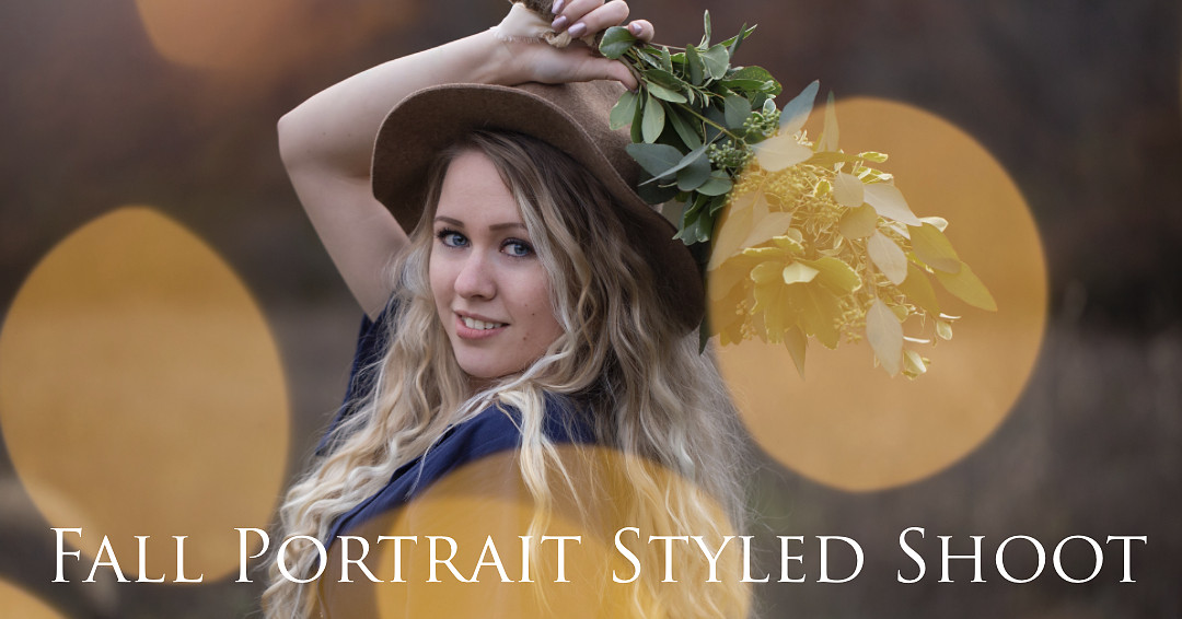 styled shoot fall portrait