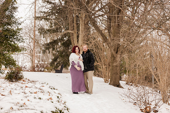 Henry - Blanchette Park Rau Garden - Winter Maternity - Brittany Lynn Imagery LLC - St Charles MO Photographer -2